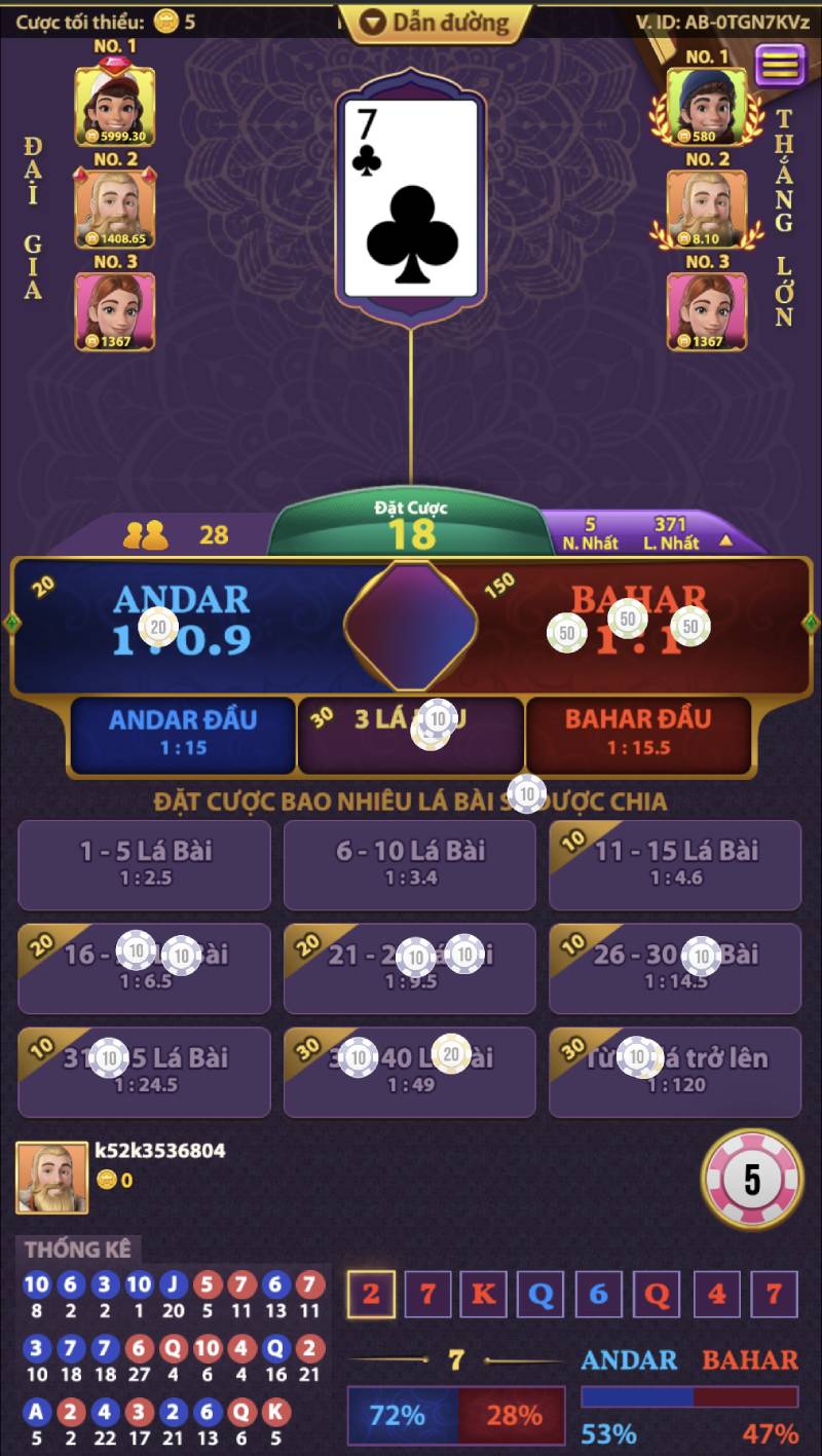 Andar Bahar Là Gì? Tất Tần Tật Về Trò Chơi Bài Ấn Độ 3 Các cửa cược trong Andar Bahar