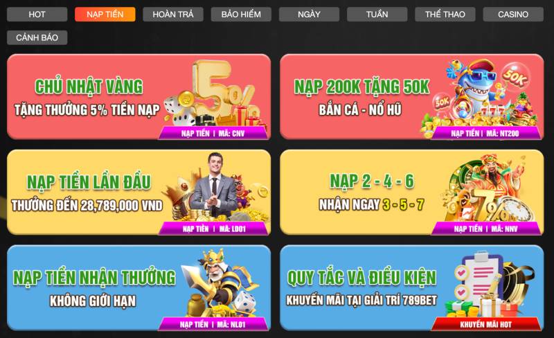 Bùng Nổ Khuyến Mãi 789BET – Thỏa Sức Cược, Rinh Ngàn Ưu Đãi 3 Khuyến Mãi Nạp Tiền – Tăng Giá Trị Đầu Tư